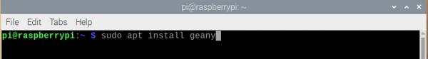 install geany raspberry pi